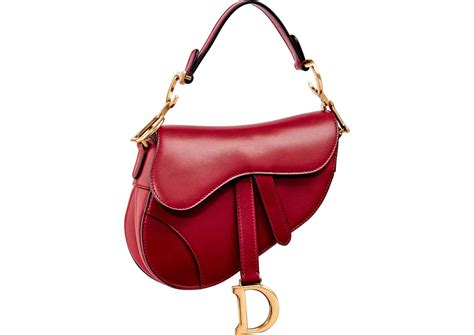 sac dior saddle rouge|dior horse saddle bag.